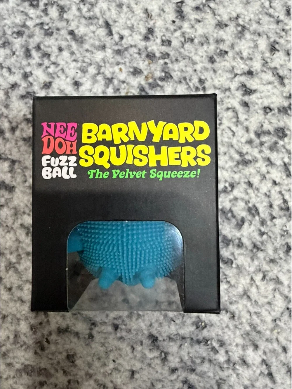 AUTHENTIC Schylling NeeDoh Fuzz Ball Barnyard Squishers 2026 -NEW Blue Goat
